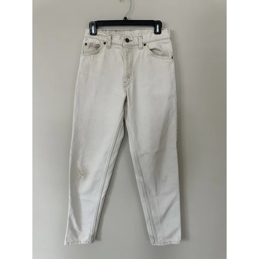 VTG Levis 550 W30x32‎ Off White Made In USA 1992 Vintage